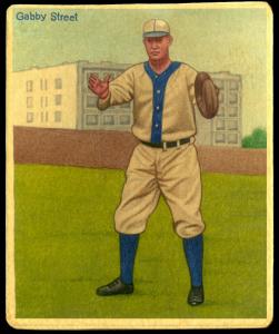Picture of Helmar Brewing Baseball Card of Gabby Street, card number 98 from series R319-Helmar Big League