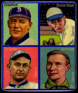 Picture of Helmar Brewing Baseball Card of Ty COBB; Sam CRAWFORD, card number 13 from series R321-Helmar