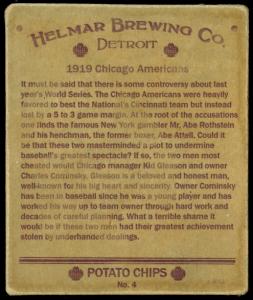 Picture, Helmar Brewing, R321-Helmar Card # 4, Kid Gleason; Al Rothstein; Abe Attell; Charles COMISKEY, AL AMERICAN, Chicago White Sox