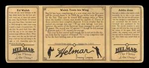 Picture, Helmar Brewing, T202-Helmar Card # 13, Ed WALSH (HOF); Addie JOSS (HOF);, Walsh Tests his Wing, Multiple