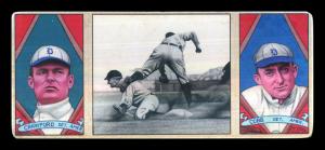 Picture of Helmar Brewing Baseball Card of Sam CRAWFORD, Ty COBB, card number 8 from series T202-Helmar
