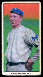 Picture of Helmar Brewing Baseball Card of Red Ames, card number 105 from series T206-Helmar