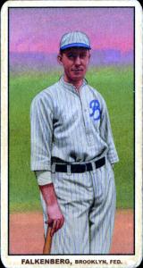 Picture of Helmar Brewing Baseball Card of Cy Falkenberg, card number 116 from series T206-Helmar