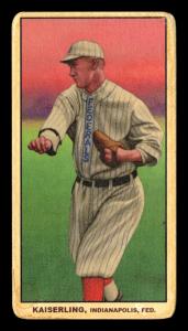 Picture of Helmar Brewing Baseball Card of George Kaiserling, card number 144 from series T206-Helmar