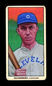 Picture, Helmar Brewing, T206-Helmar Card # 190, Cy Falkenberg, Standing with bat, Cleveland Naps