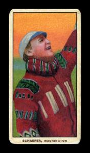 Picture, Helmar Brewing, T206-Helmar Card # 20, Germany Schaefer, Reaching, Washington Senators