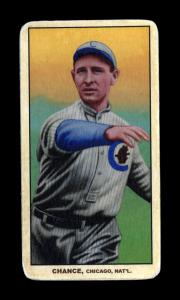 Picture, Helmar Brewing, T206-Helmar Card # 240, Frank CHANCE, Throwing, eyes shaded, Chicago Cubs