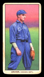 Picture, Helmar Brewing, T206-Helmar Card # 264, Jimmy Archer, Leaning back, Chicago Cubs