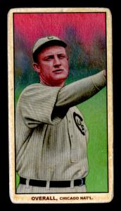 Picture, Helmar Brewing, T206-Helmar Card # 285, Orval Overall, Tossing follow through, Chicago Cubs
