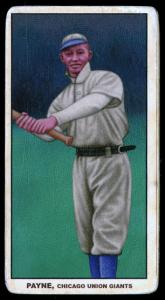 Picture, Helmar Brewing, T206-Helmar Card # 327, Jap Payne, Bat extended, Chicago Union Giants
