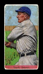 Picture, Helmar Brewing, T206-Helmar Card # 372, Bobby Veach, Knee up, looking left, Detroit Tigers