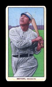 Picture of Helmar Brewing Baseball Card of Chief Meyers, card number 405 from series T206-Helmar