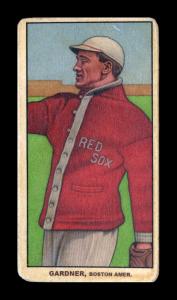 Picture, Helmar Brewing, T206-Helmar Card # 426, Larry Gardner, Red sweater, follow through, Boston Red Sox