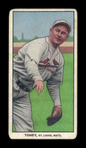 Picture, Helmar Brewing, T206-Helmar Card # 427, Fred Toney, Throwing follow through, St. Louis Cardinals