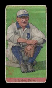Picture of Helmar Brewing Baseball Card of Germany Schaefer, card number 474 from series T206-Helmar