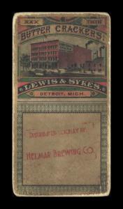 Picture, Helmar Brewing, T206-Helmar Card # 482, Red Downs, End of bat on ground, Detroit Tigers