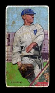 Picture of Helmar Brewing Baseball Card of Claude Rossman, card number 484 from series T206-Helmar