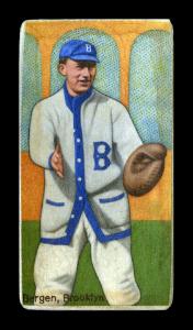 Picture of Helmar Brewing Baseball Card of Bill Bergen, card number 517 from series T206-Helmar