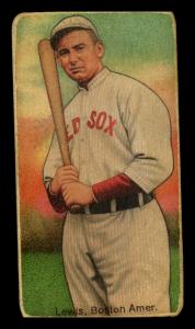 Picture, Helmar Brewing, T206-Helmar Card # 521, Duffy Lewis, Bat on right shoulder, Boston Red Sox