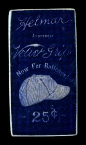 Picture, Helmar Brewing, T206-Helmar Card # 536, Stuffy McInnis, Holding bat, red fence, Philadelphia Athletics