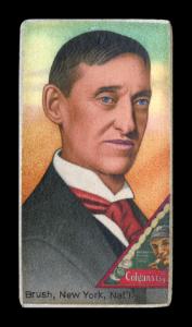Picture of Helmar Brewing Baseball Card of John T. Brush, card number 568 from series T206-Helmar