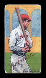 Picture of Helmar Brewing Baseball Card of Fred Beck, card number 583 from series T206-Helmar