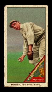 Picture of Helmar Brewing Baseball Card of Sam Mertes, card number 87 from series T206-Helmar
