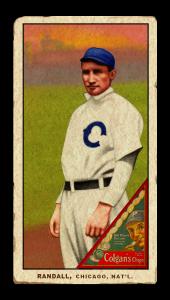 Picture, Helmar Brewing, T206-Helmar Card # 90, Newt Randall, Standing, Chicago Cubs