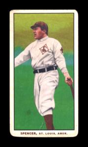 Picture, Helmar Brewing, T206-Helmar Card # 92, Tubby Spencer, Batting, St. Louis Browns