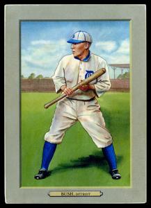 Picture of Helmar Brewing Baseball Card of Donie Bush, card number 107 from series T3-Helmar