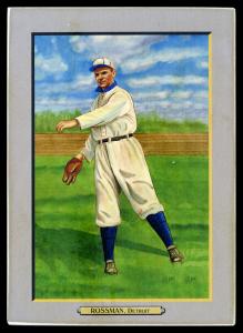 Picture of Helmar Brewing Baseball Card of Claude Rossman, card number 10 from series T3-Helmar