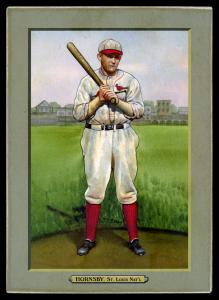 Picture of Helmar Brewing Baseball Card of Rogers HORNSBY (HOF), card number 118 from series T3-Helmar