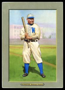 Picture of Helmar Brewing Baseball Card of Germany Schaefer, card number 129 from series T3-Helmar