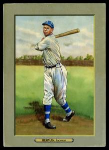 Picture of Helmar Brewing Baseball Card of Babe Herman, card number 134 from series T3-Helmar