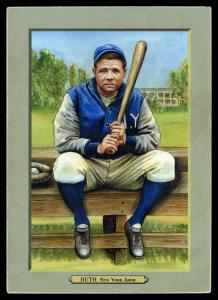 Picture of Helmar Brewing Baseball Card of Babe RUTH (HOF), card number 140 from series T3-Helmar