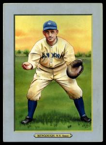 Picture of Helmar Brewing Baseball Card of Bennie Bengough, card number 155 from series T3-Helmar