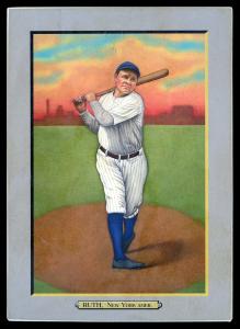 Picture, Helmar Brewing, T3-Helmar Card # 16, Babe RUTH (HOF), Classic batting , New York Yankees