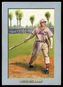 Picture, Helmar Brewing, T3-Helmar Card # 170, Johnny MIZE, Long, one-handed swing, St. Louis Cardinals