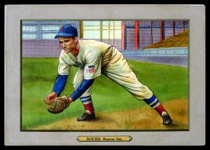 Picture of Helmar Brewing Baseball Card of Bobby DOERR, card number 173 from series T3-Helmar