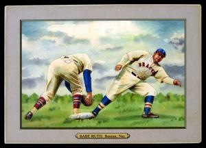 Picture of Helmar Brewing Baseball Card of Babe RUTH (HOF), card number 179 from series T3-Helmar
