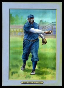Picture, Helmar Brewing, T3-Helmar Card # 183, Rube FOSTER (HOF), Blue uniform, throwing follow through, Chicago American Giants