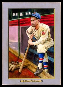 Picture of Helmar Brewing Baseball Card of Bucky HARRIS, card number 185 from series T3-Helmar