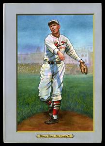 Picture, Helmar Brewing, T3-Helmar Card # 209, Dizzy DEAN, On mound, end of throw, St. Louis Cardinals