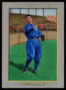Picture of Helmar Brewing Baseball Card of Frank CHANCE, card number 44 from series T3-Helmar