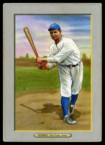Picture of Helmar Brewing Baseball Card of Lou GEHRIG, card number 86 from series T3-Helmar