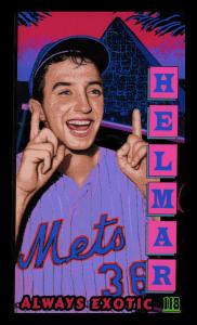 Picture, Helmar Brewing, This Great Game 1960s Card # 118, Jerry Koosman, Two fingers pointed up, New York Mets