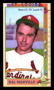 Picture of Helmar Brewing Baseball Card of Dal Maxvill, card number 123 from series This Great Game 1960s