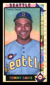 Picture, Helmar Brewing, This Great Game 1960s Card # 130, Tommy Davis, Chest up; big smile, Seattle Pilots