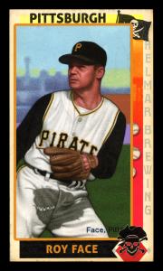 Picture of Helmar Brewing Baseball Card of Roy Face, card number 13 from series This Great Game 1960s