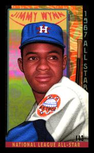 Picture, Helmar Brewing, This Great Game 1960s Card # 143, Jimmy Wynn, Head turned, looking over shoulder. Bat., Houston Astros